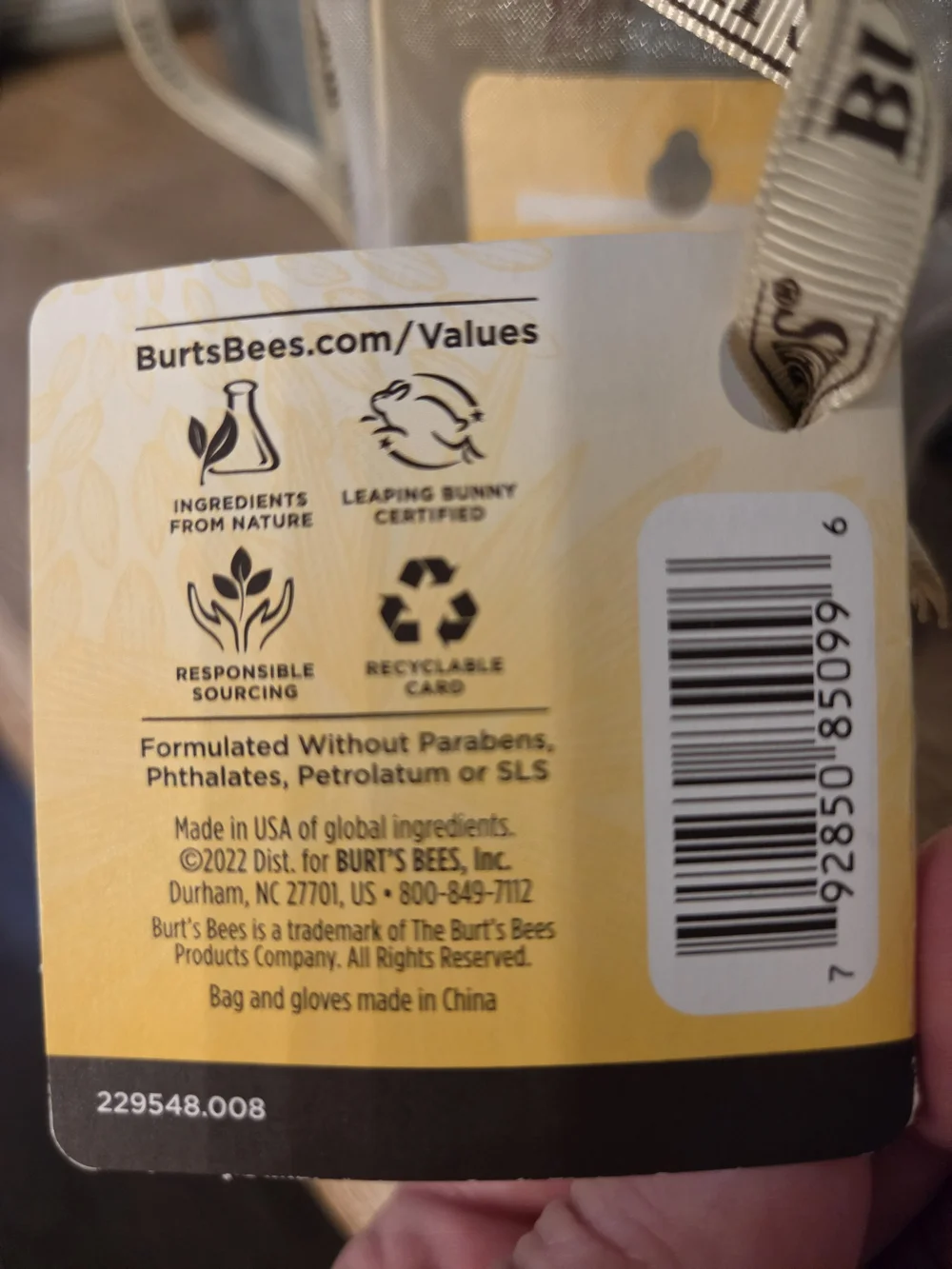Burt's Bees Hand Repair Kit - Cream & Yellow